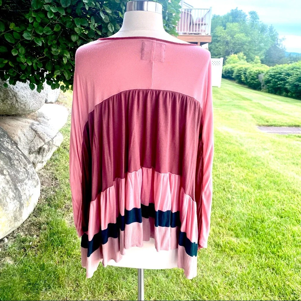 MEADOW RUE Anthro Colorblock Top - Picture 6 of 14